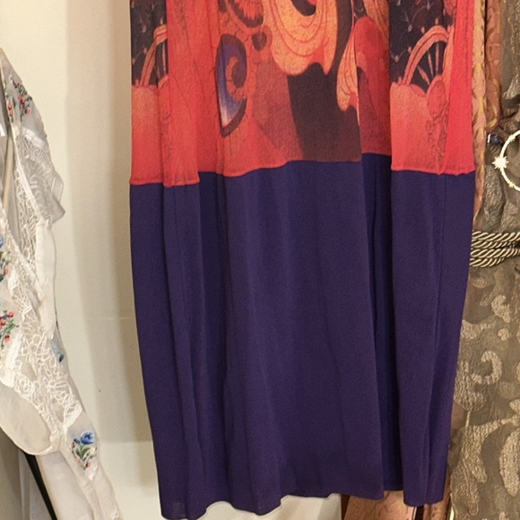 Vivienne Tam long mesh 90’s Y2K Buddha Kiss Dress - Picture 5 of 12